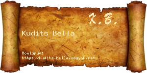 Kudits Bella névjegykártya
